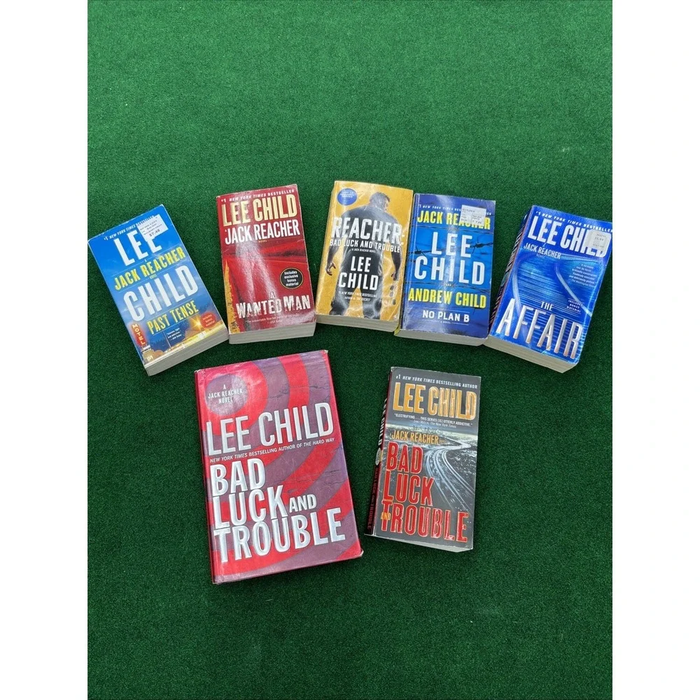 Lot Of 7 Lee Child Jack Reacher Random Novels 1 Hardcover 6 Paperback